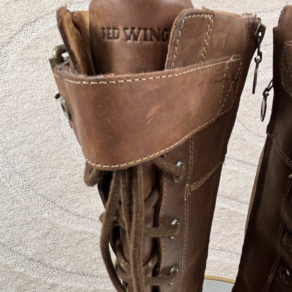 Red Wing Shoes Woman’s Leather zip up boots - Picture 3 of 9
